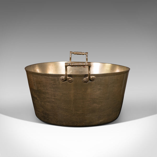 Large Antique Country House Preserve Pan, English, Bronze, Jam, Pot, Georgian