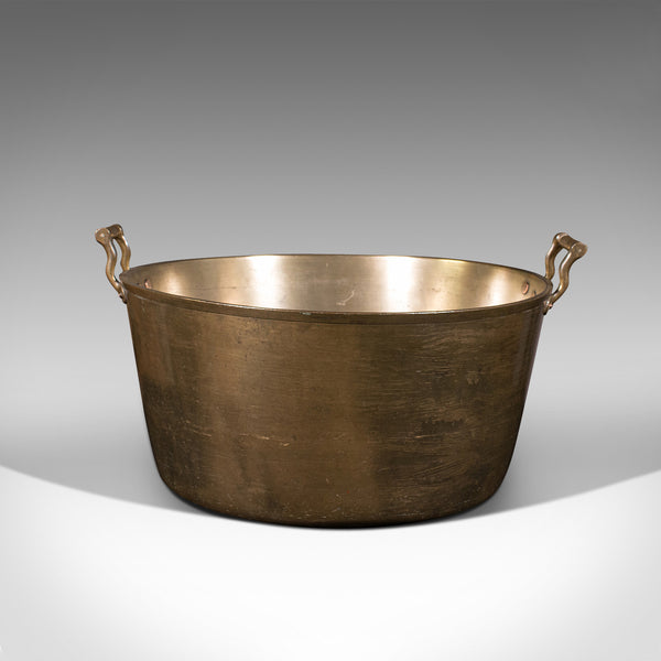 Large Antique Country House Preserve Pan, English, Bronze, Jam, Pot, Georgian