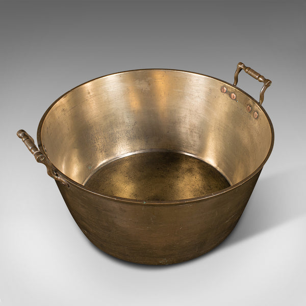 Large Antique Country House Preserve Pan, English, Bronze, Jam, Pot, Georgian