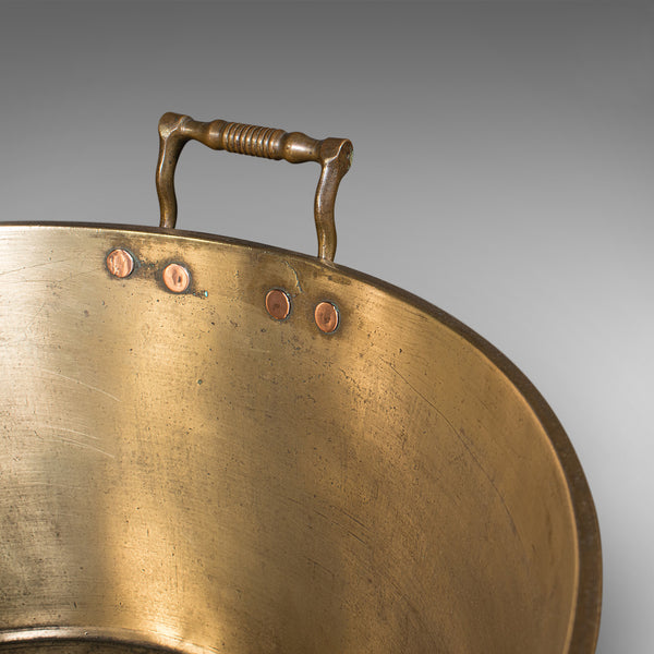 Large Antique Country House Preserve Pan, English, Bronze, Jam, Pot, Georgian