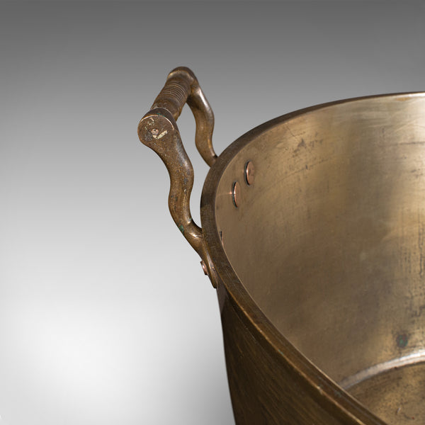 Large Antique Country House Preserve Pan, English, Bronze, Jam, Pot, Georgian