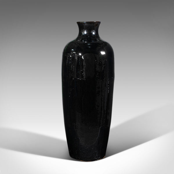 Tall Vintage Stem Vase, English, Ceramic, Planter, Flower Display Urn, Mid 20th