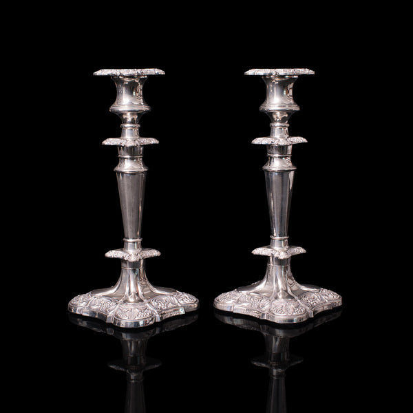 Antique Candelabra, Candlesticks, English, Silver Plate, Centrepiece, Victorian