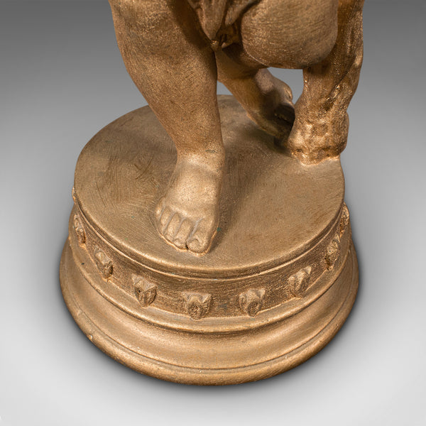 Vintage Ornamental Putto Lamp, English, Decorative Cherub, Light, Desk, Table