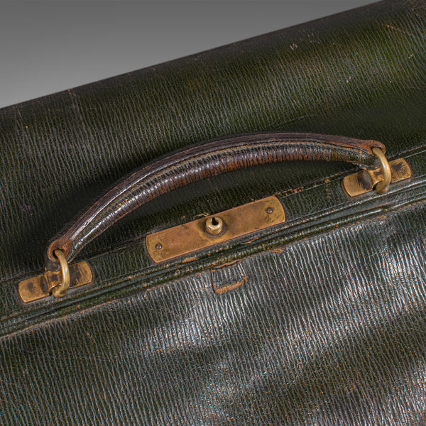 Antique Toiletry Case, English, Leather, Vanity Bag, Harrods, London, Edwardian