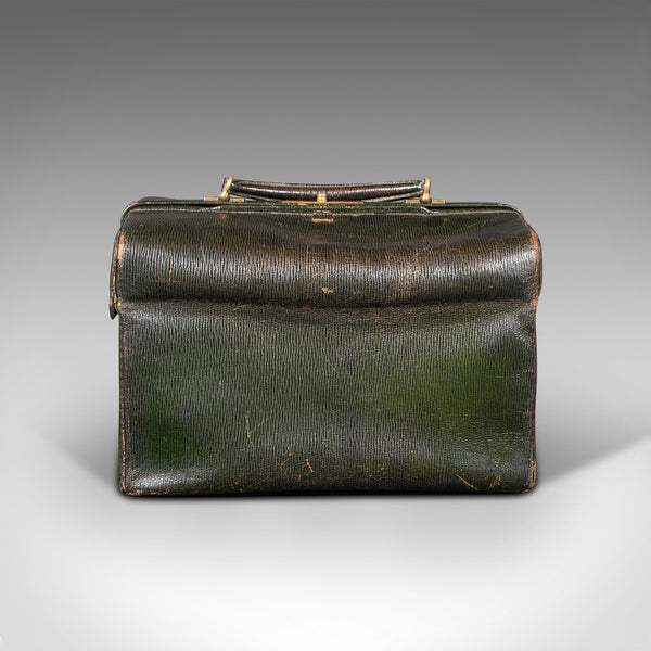 Antique Toiletry Case, English, Leather, Vanity Bag, Harrods, London, Edwardian