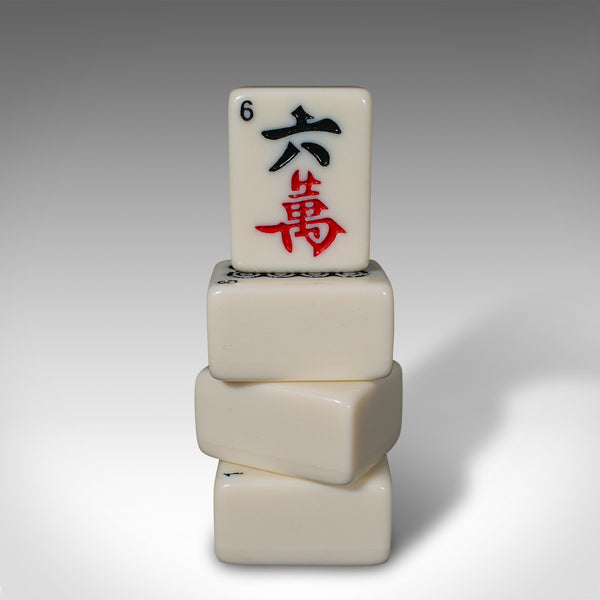 Vintage Mah-Jongg Set, Chinese, Oriental, Gaming Case, Mahjong, Late 20th.C