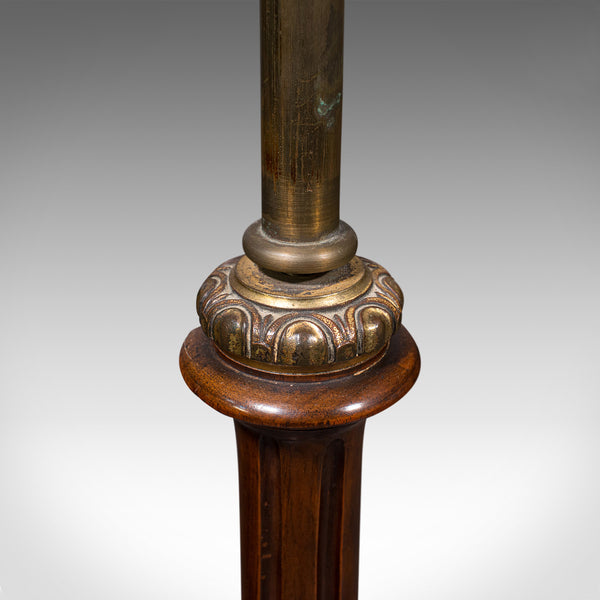 Antique Pendant Pole Screen, English Walnut, Fireside, Decorative Stand, Regency
