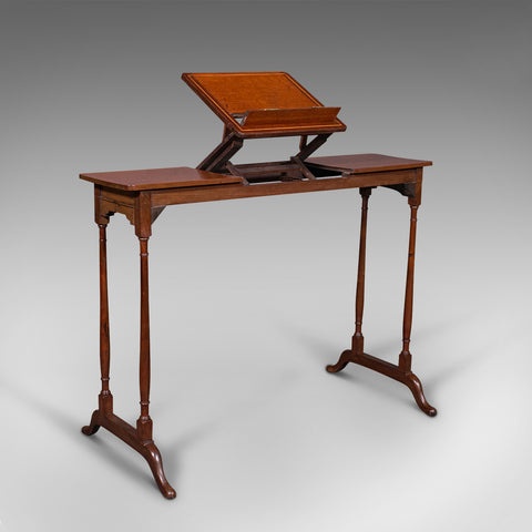 Antique Conductor's Stand, English, Adjustable, Music Rest, Lectern, Edwardian