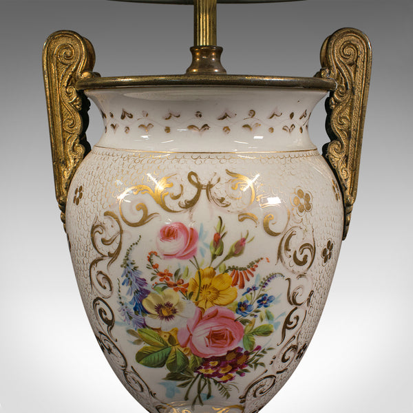 Vintage Decorative Table Lamp, French, Ceramic Urn, Ornamental Light, Circa 1970