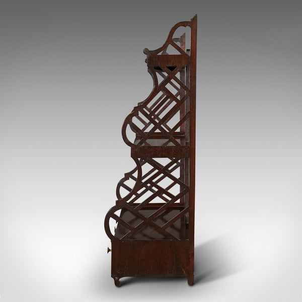 Antique Mounted Whatnot, English, Wall Shelf, Chinoiserie, Victorian, Circa 1900