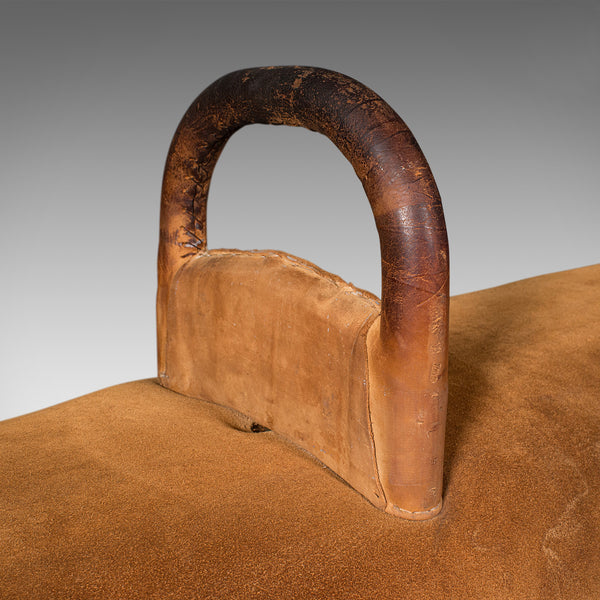 Vintage Pommel Horse, English, Suede, Pine, Gymnasium Vaulting Apparatus, C.1930