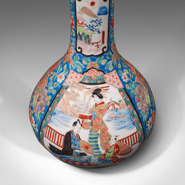 Vintage Decorative Vase, Chinese, Ceramic, Baluster, Stem, Posy, Art Deco, 1930
