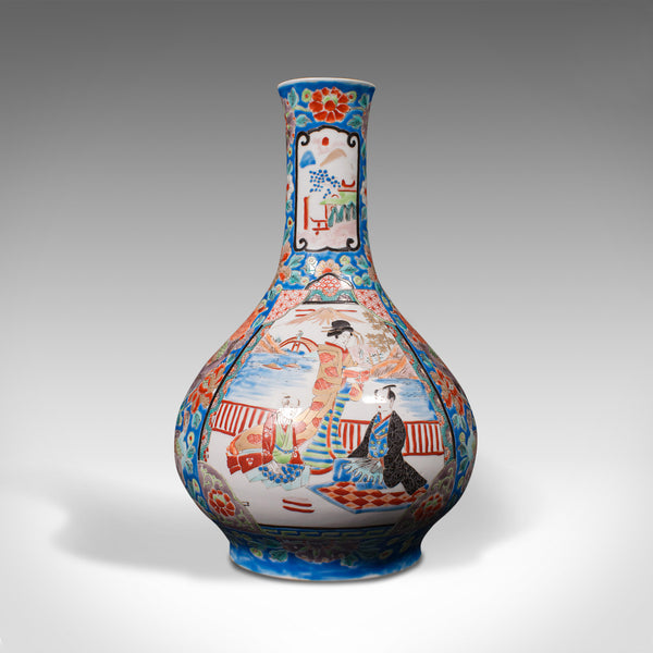 Vintage Decorative Vase, Chinese, Ceramic, Baluster, Stem, Posy, Art Deco, 1930