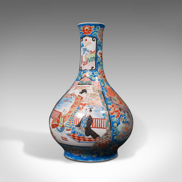 Vintage Decorative Vase, Chinese, Ceramic, Baluster, Stem, Posy, Art Deco, 1930