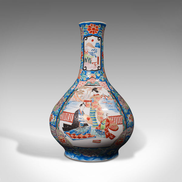 Vintage Decorative Vase, Chinese, Ceramic, Baluster, Stem, Posy, Art Deco, 1930