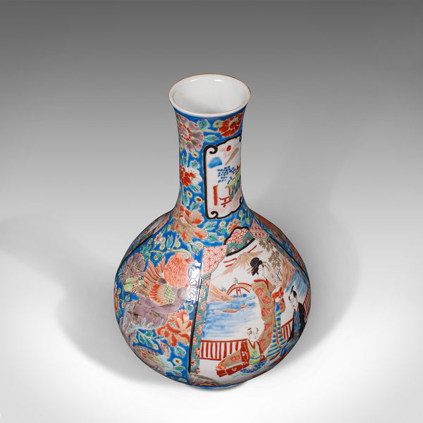 Vintage Decorative Vase, Chinese, Ceramic, Baluster, Stem, Posy, Art Deco, 1930
