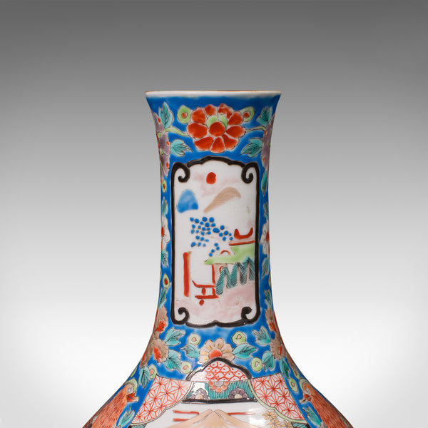 Vintage Decorative Vase, Chinese, Ceramic, Baluster, Stem, Posy, Art Deco, 1930