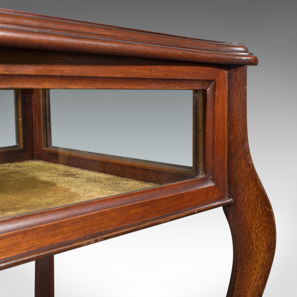 Antique Bijouterie Table, English, Display Case, Showcase, Stand, Edwardian