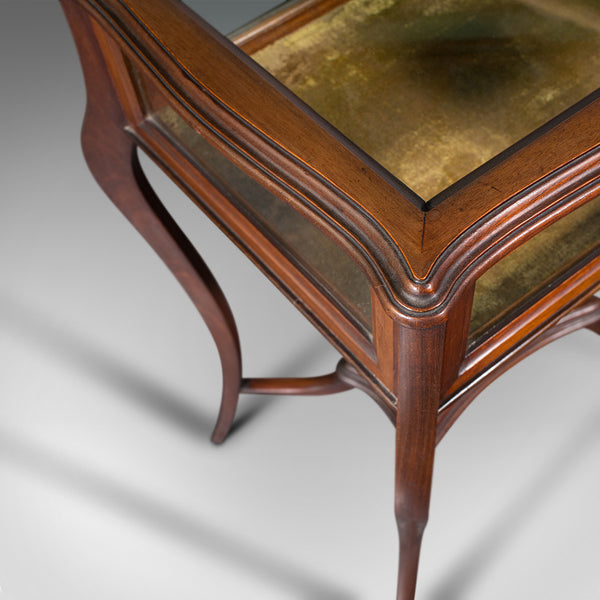 Antique Bijouterie Table, English, Display Case, Showcase, Stand, Edwardian