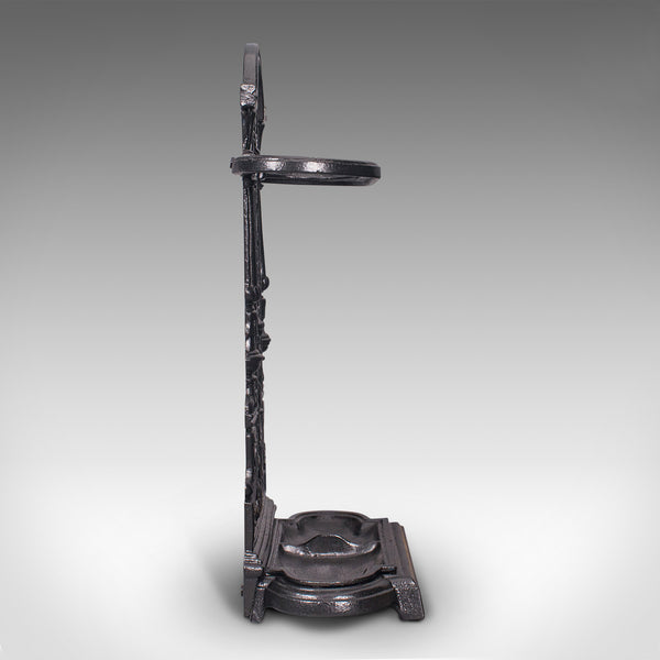 Vintage Stick Stand, English, Cast Iron, Hall, Umbrella Rack, Victorian Revival