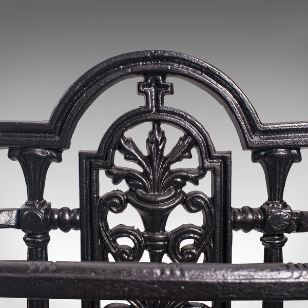 Vintage Stick Stand, English, Cast Iron, Hall, Umbrella Rack, Victorian Revival