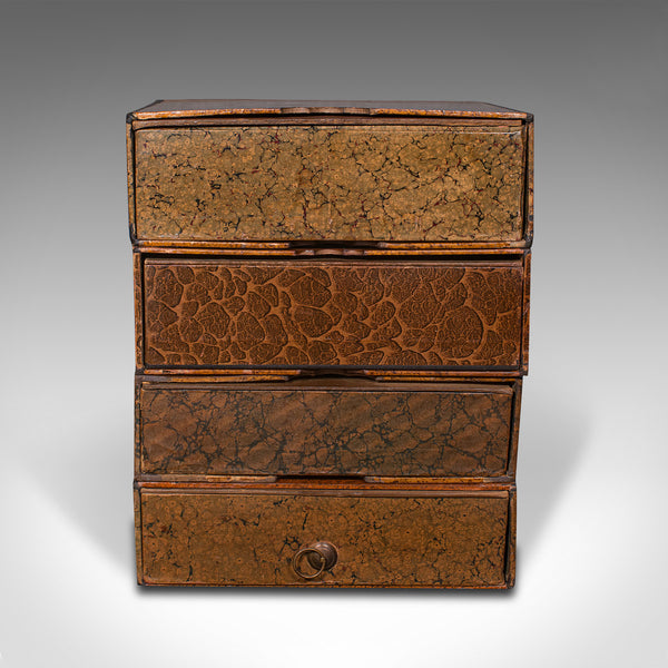 Set Of 4, Vintage Book Boxes, English, Leatherbound, Secret, Keepsake, Folio