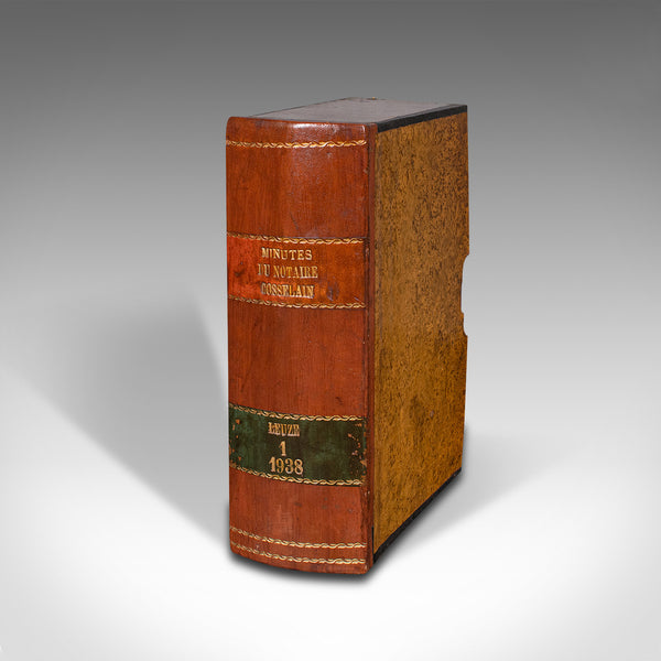 Set Of 4, Vintage Book Boxes, English, Leatherbound, Secret, Keepsake, Folio