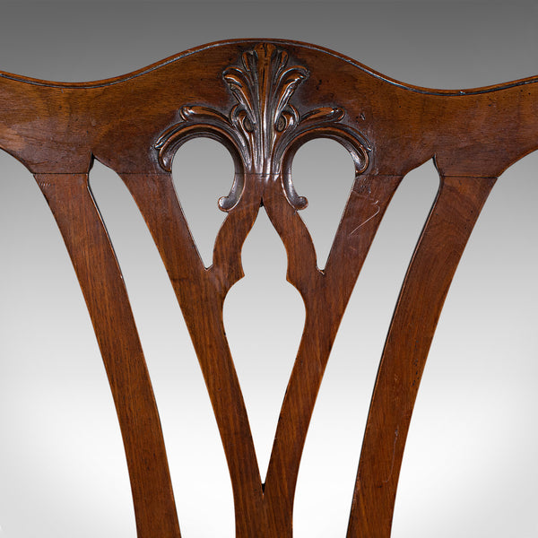 Antique Elbow Chair, English, Carver, After Chippendale, Georgian, Circa 1800