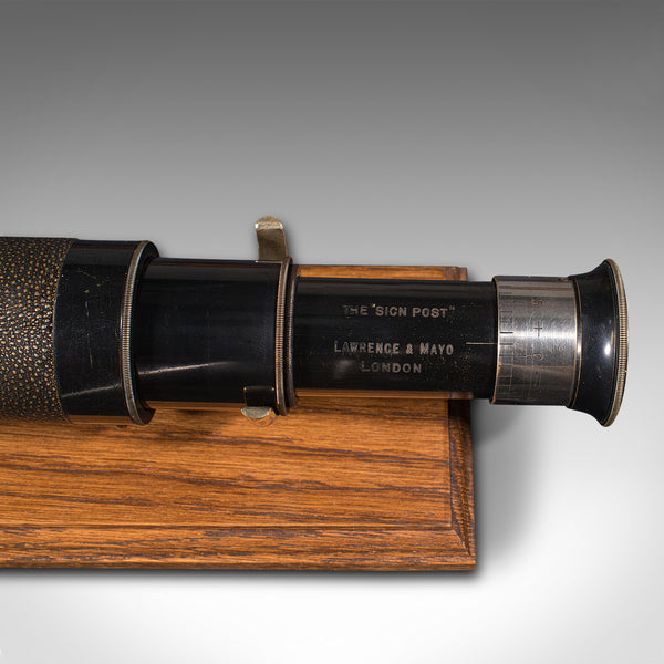 Antique 3 Draw Telescope, English, Terrestrial, Lawrence & Mayo, Victorian, 1900