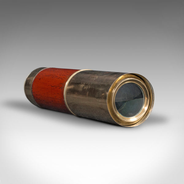 Antique 3 Draw Telescope, English, Brass, Day Or Night, Terrestrial, Victorian