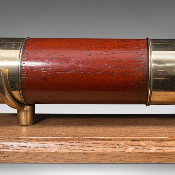 Antique 3 Draw Telescope, English, Brass, Day Or Night, Terrestrial, Victorian