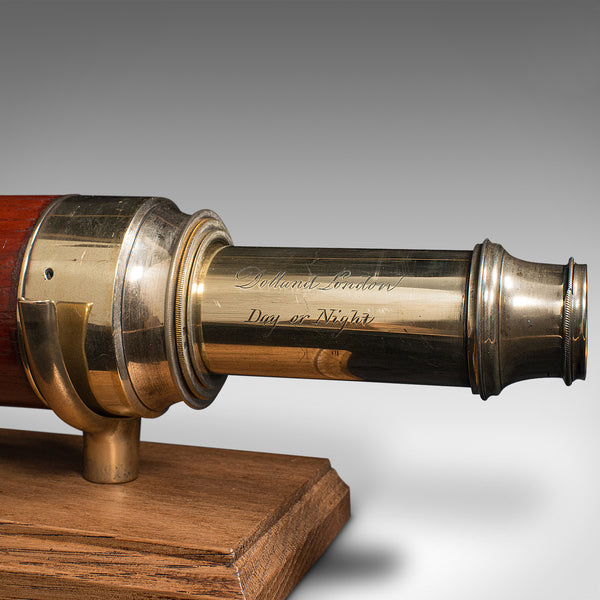 Antique 3 Draw Telescope, English, Brass, Day Or Night, Terrestrial, Victorian