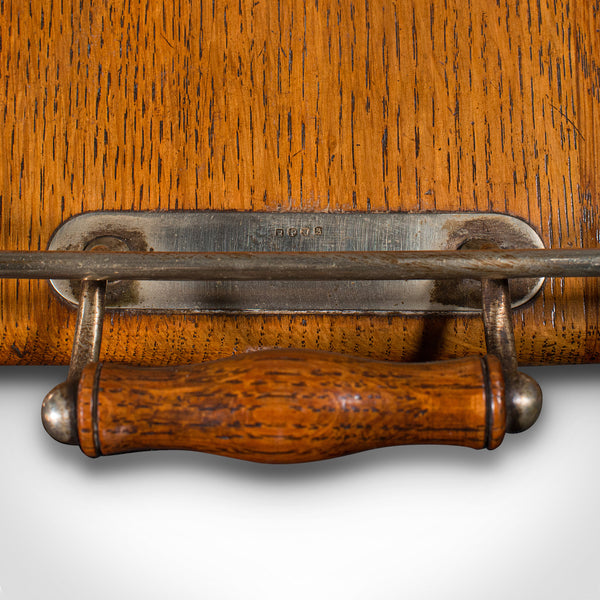 Antique Afternoon Tea Tray, English, Oak, Serving Platter, Edwardian, Circa 1910