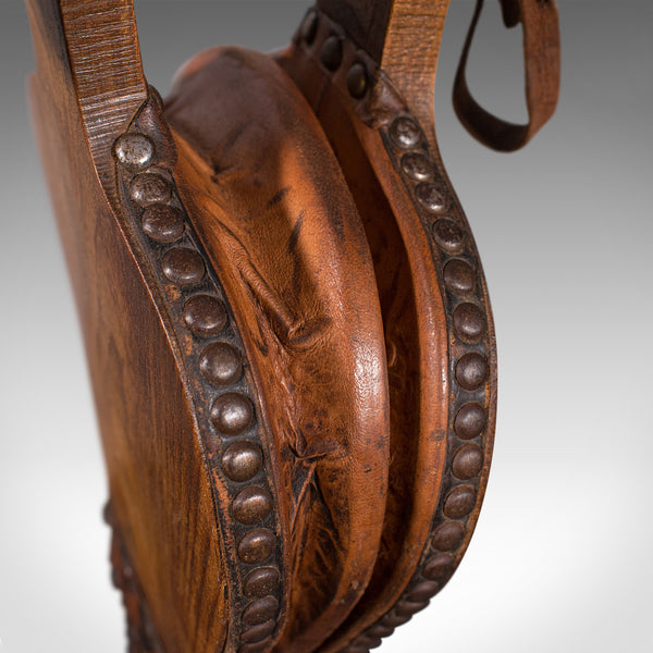 Set of Antique Fireside Bellows, English, Elm, Leather, Fireplace, Victorian