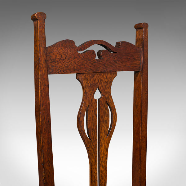 Set Of 6 Antique Dining Chairs, English, Arts & Crafts, Liberty, Victorian, 1900