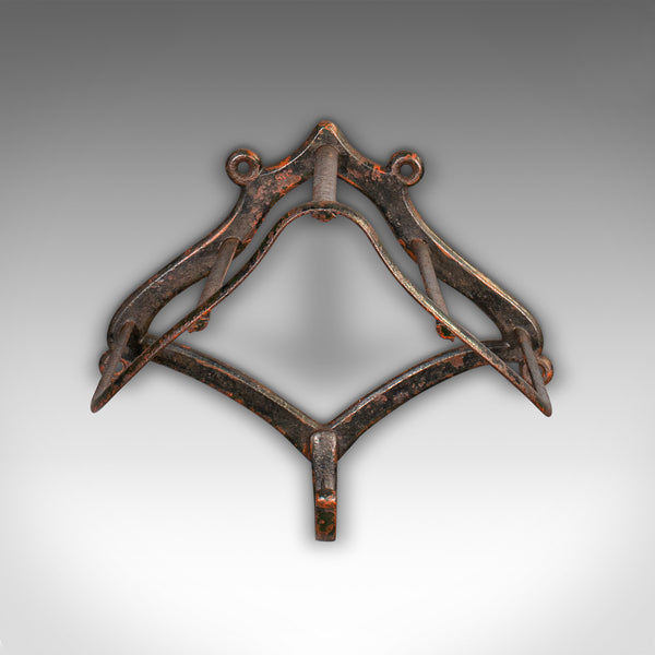 Trio Of Antique Equestrian Tack Racks, English, Wall Mount, Saddle, Victorian