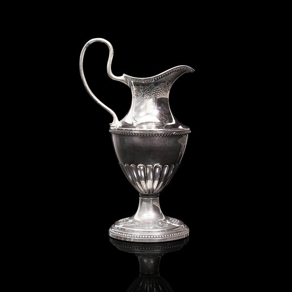 Antique Pouring Jug, English, Silver Plate, Decorative, Posy Vase, Edwardian