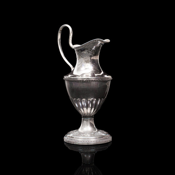 Antique Pouring Jug, English, Silver Plate, Decorative, Posy Vase, Edwardian