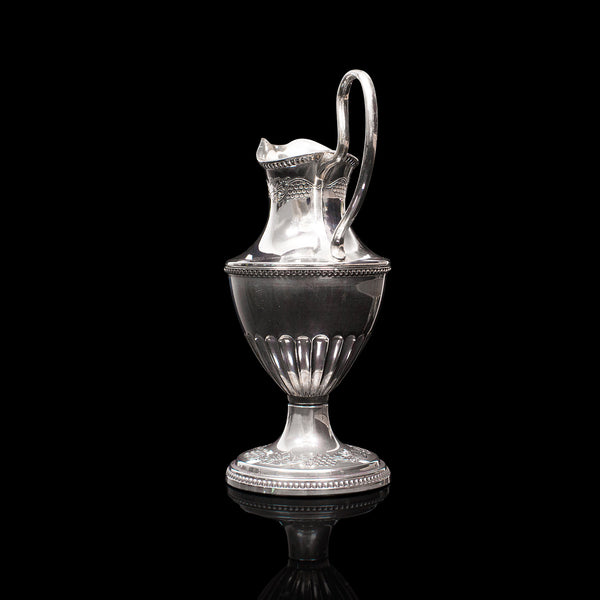 Antique Pouring Jug, English, Silver Plate, Decorative, Posy Vase, Edwardian