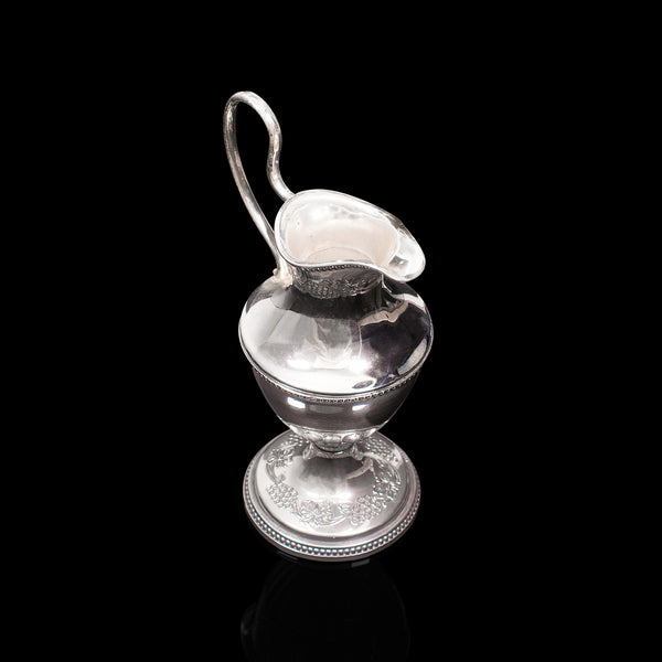Antique Pouring Jug, English, Silver Plate, Decorative, Posy Vase, Edwardian