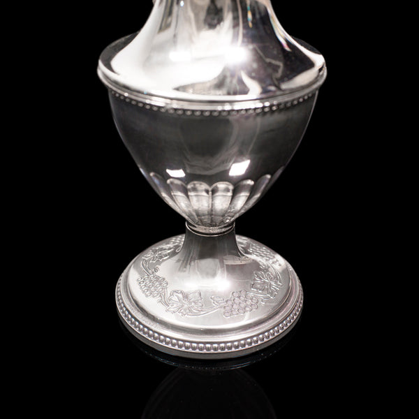 Antique Pouring Jug, English, Silver Plate, Decorative, Posy Vase, Edwardian