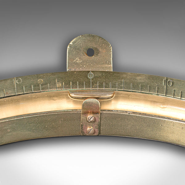 Antique Ship's Clinometer, English, Brass, Maritime Instrument, H Hughes, C.1900