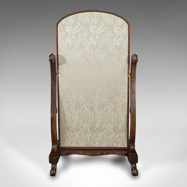 Large Vintage Cheval Mirror, English, Dressing, Bedroom, Victorian Revival, 1980