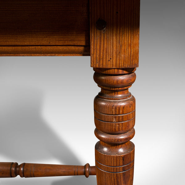 Antique Console Table, English, Pine, Ecclesiastical, Side, Victorian, C.1880