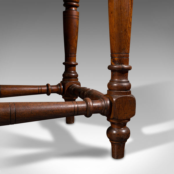 Antique Console Table, English, Pine, Ecclesiastical, Side, Victorian, C.1880