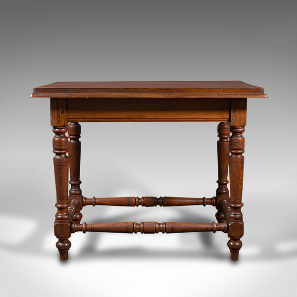 Antique Console Table, English, Pine, Ecclesiastical, Side, Victorian, C.1880