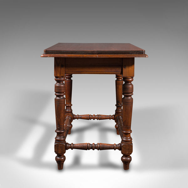 Antique Console Table, English, Pine, Ecclesiastical, Side, Victorian, C.1880