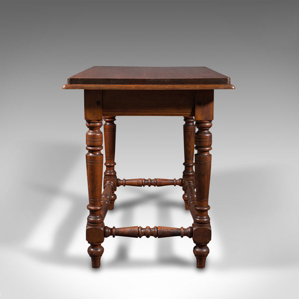 Antique Console Table, English, Pine, Ecclesiastical, Side, Victorian, C.1880