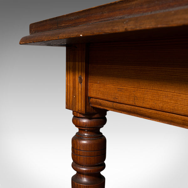 Antique Console Table, English, Pine, Ecclesiastical, Side, Victorian, C.1880